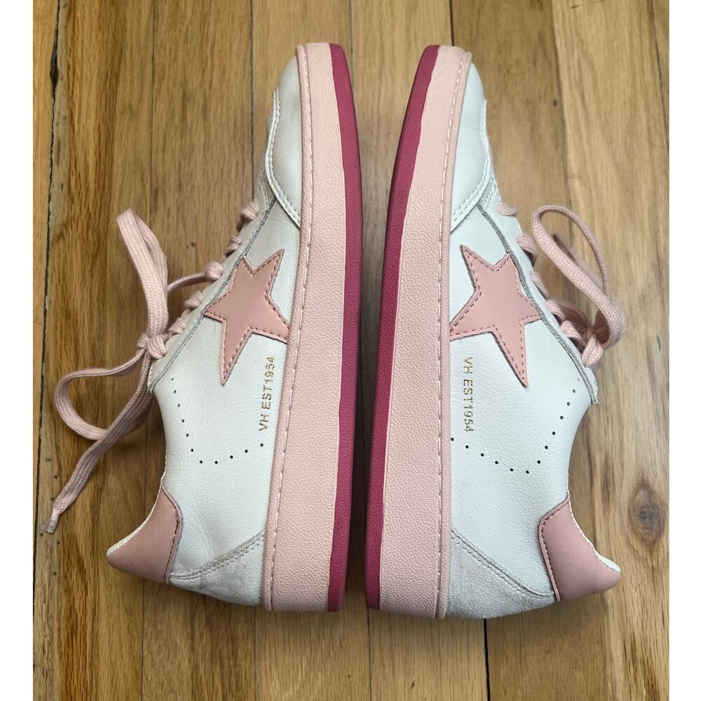 Vintage Havana Denisse 27 White and Baby Pink Star Sneakers Women's 8 - Picture 2 of 16